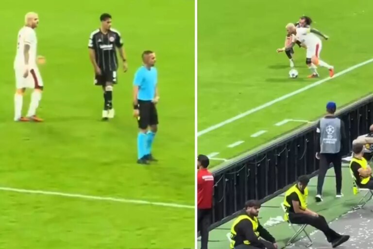 galatasaray taraftarini ikiye bolen goruntu kps5BvfI